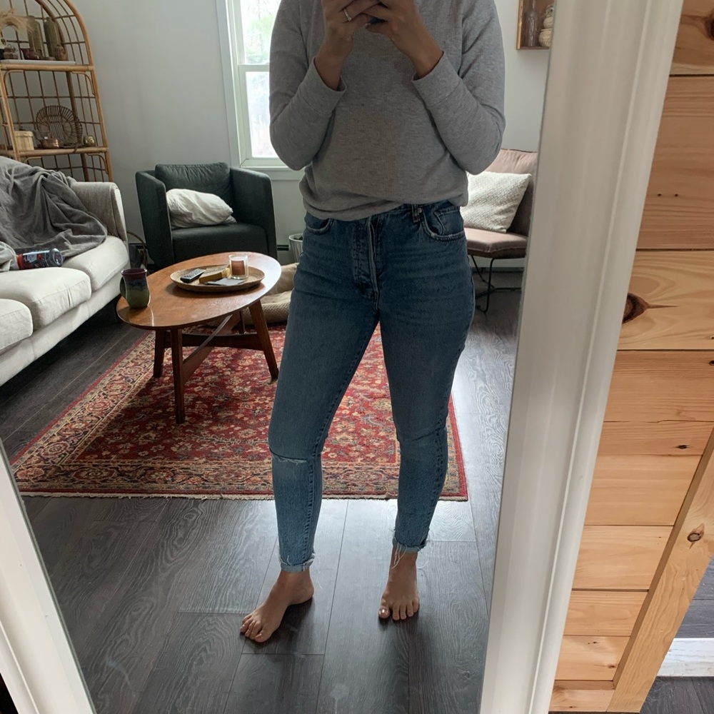 We the free distressed jeans